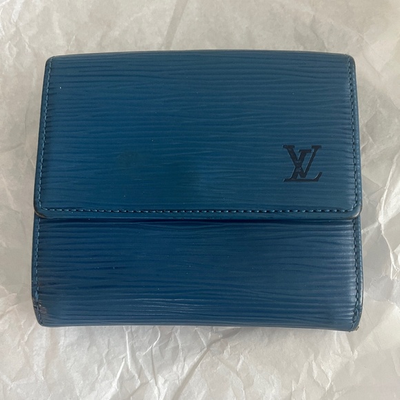 Louis Vuitton Blue Epi Bifold Wallet - Picture 1 of 16